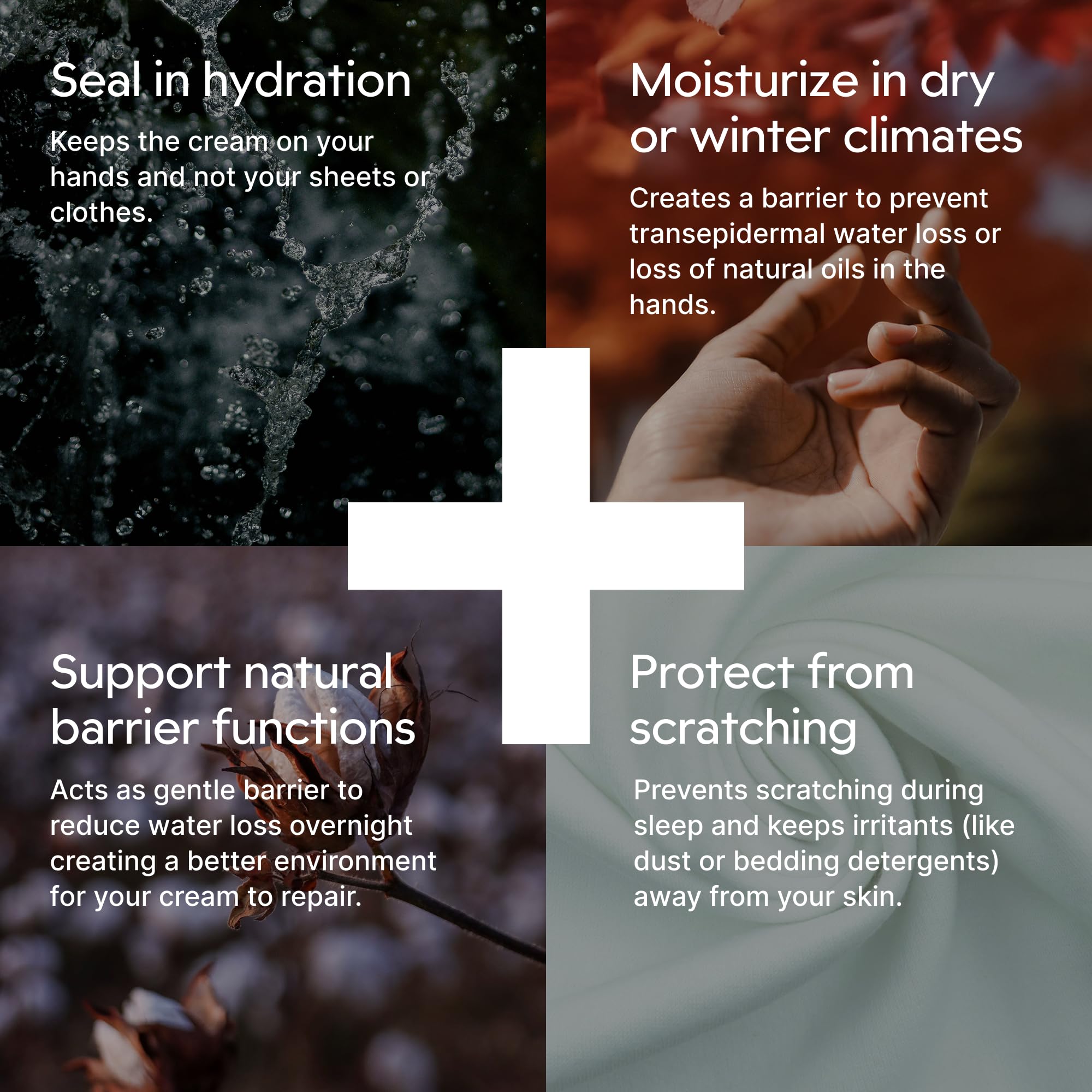 Clearbody Organics sensitive-skin gloves soft barrier during cold weather.
