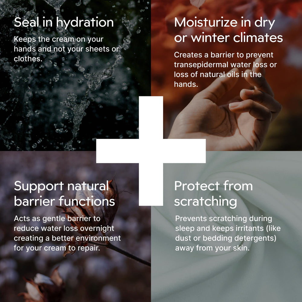 Clearbody Organics sensitive-skin gloves soft barrier during cold weather.