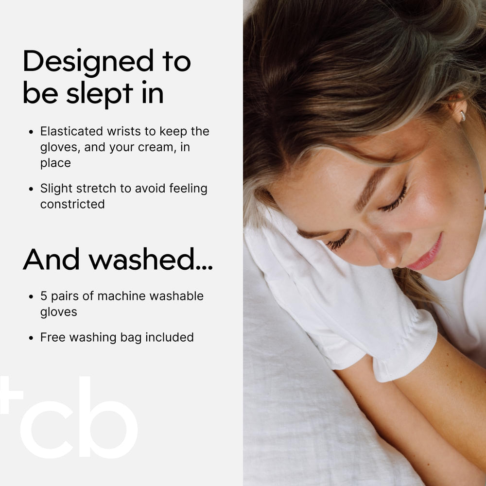 Clearbody Organics white cotton liners for daily tasks like driving.