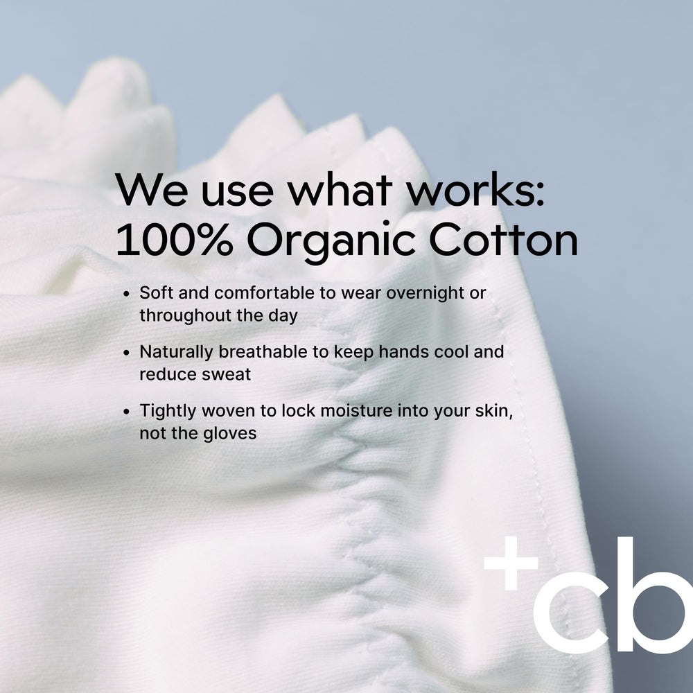 Clearbody Organics winter hydration gloves highlight snug fit and dry-hand relief.