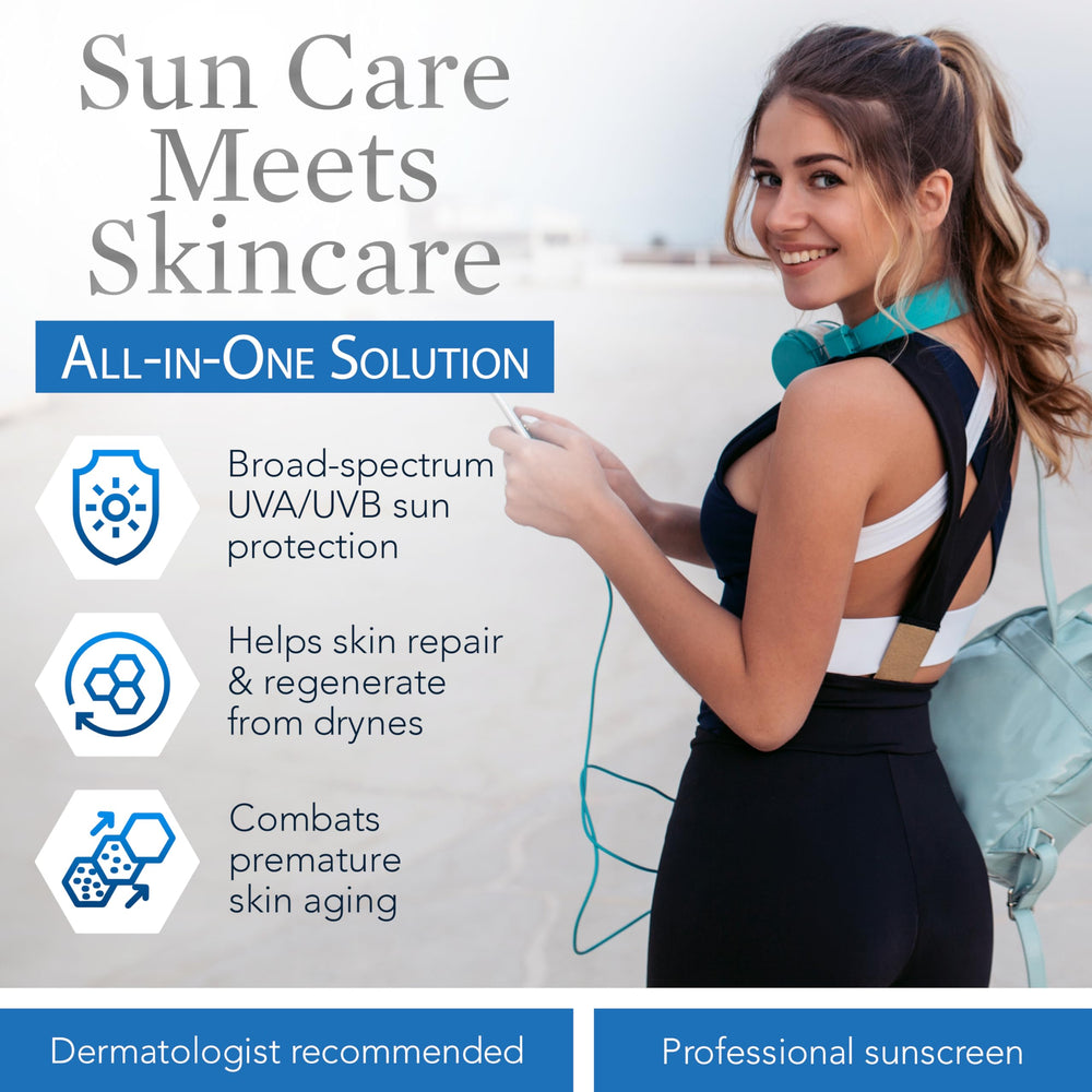 ClearChoice SPF45 application demonstrates quick absorb non-greasy feel.