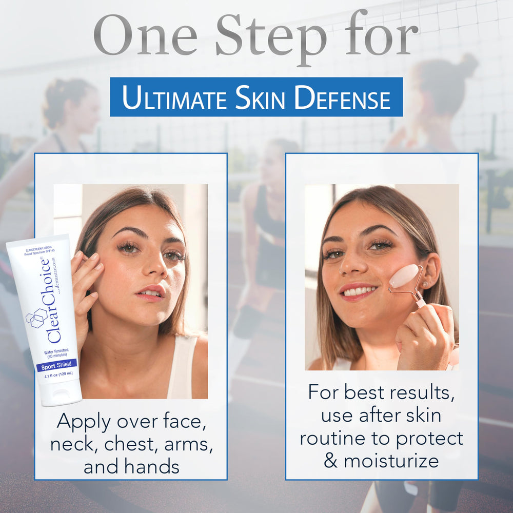 ClearChoice sunscreen finish appears soft and non-glossy for all-day wear.