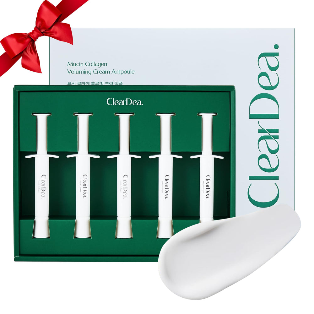 ClearDea Mucin Collagen Ampoule application delivers silky hydration and subtle lift.