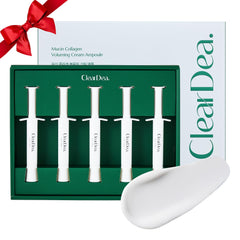 ClearDea Mucin Collagen Ampoule application delivers silky hydration and subtle lift.