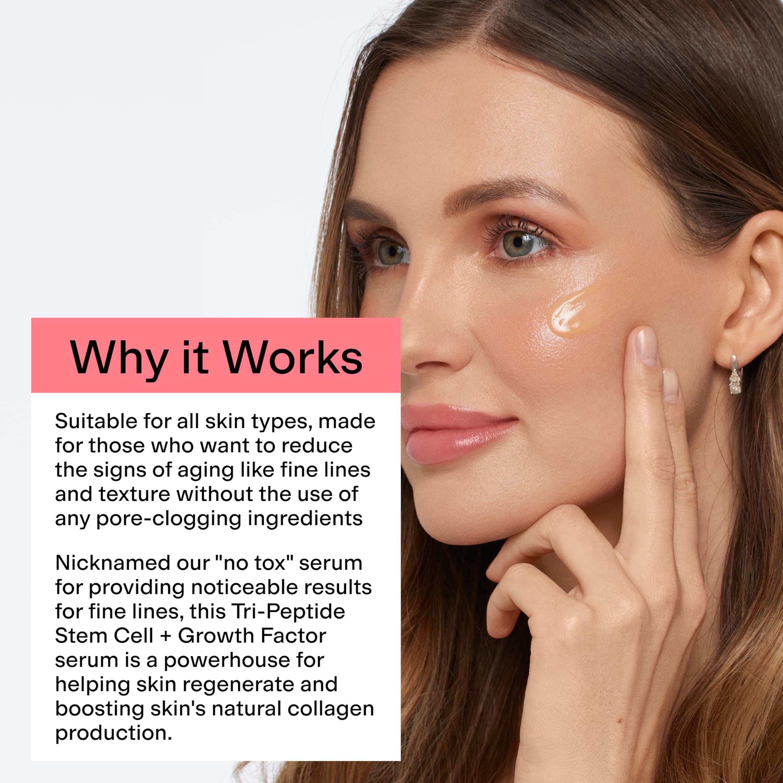 Morning routine shot with CLEARSTEM BOUNCEBACK ready to layer with SPF.