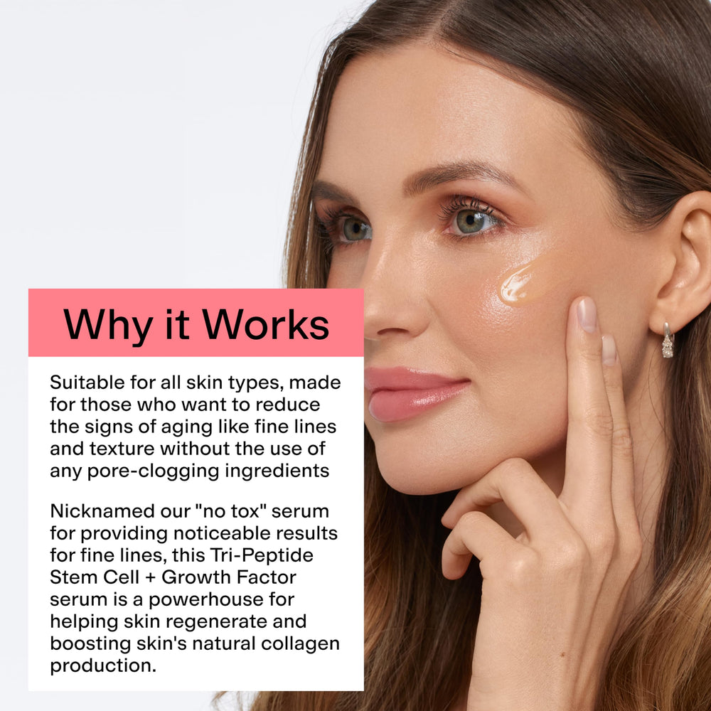 Morning routine shot with CLEARSTEM BOUNCEBACK ready to layer with SPF.