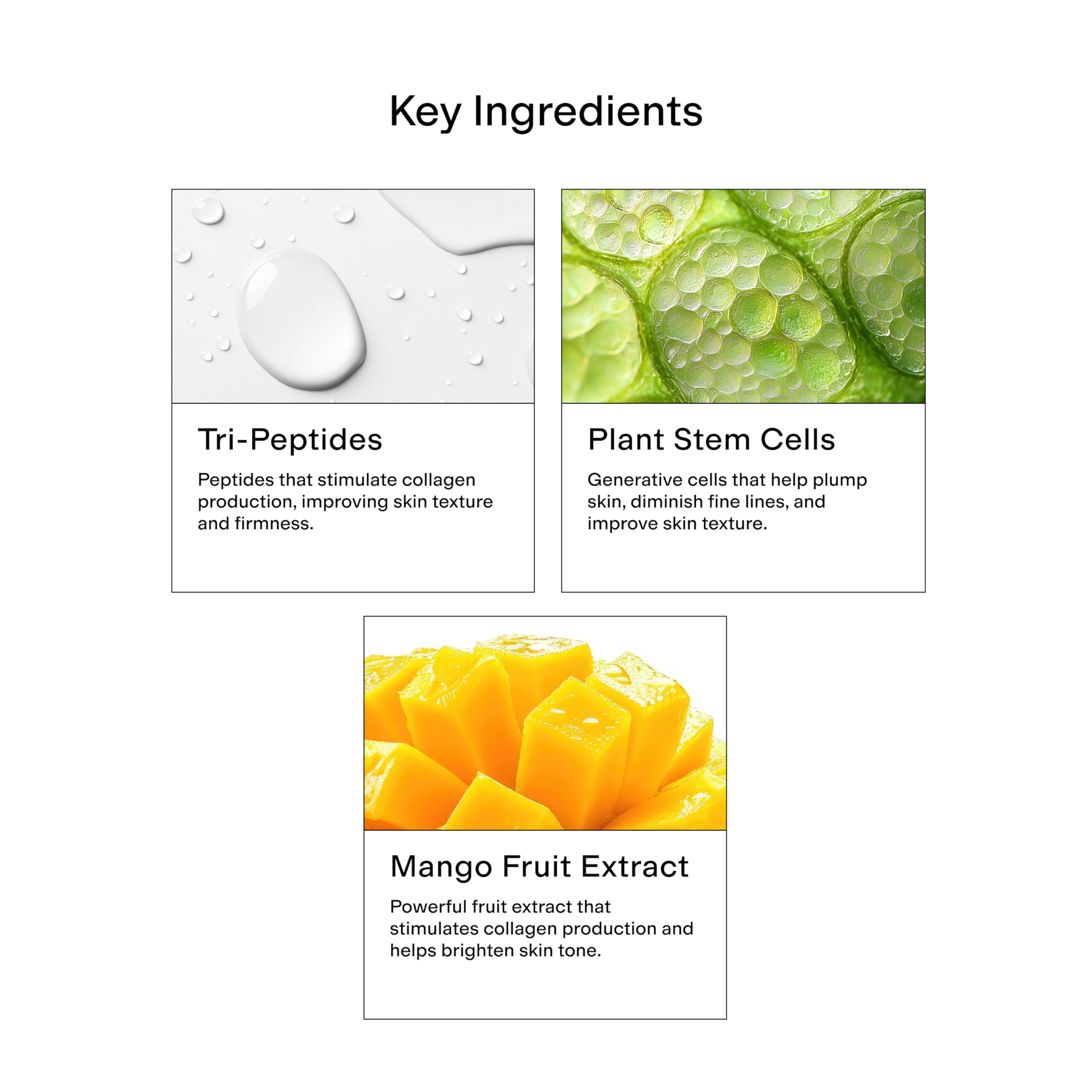 CLEARSTEM BOUNCEBACK serum on face demonstrating quick absorption and smoothing potential.
