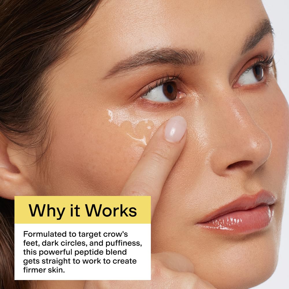 Mango scented cooling texture from CLEARSTEM BRIGHTEYES on the skin.