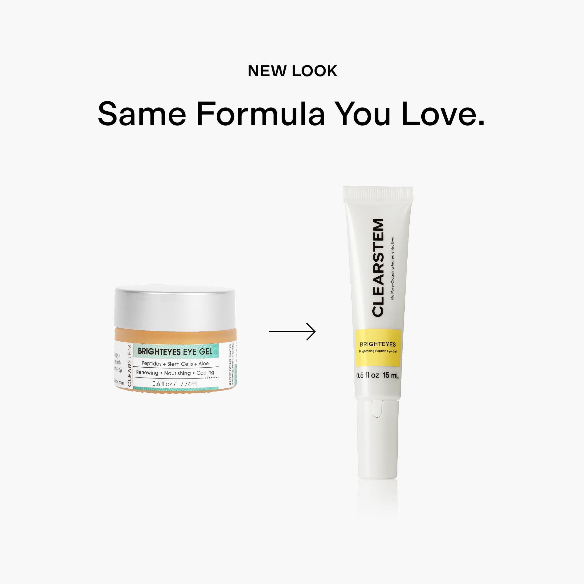 Applying CLEARSTEM BRIGHTEYES under-eye gel for cooling comfort.