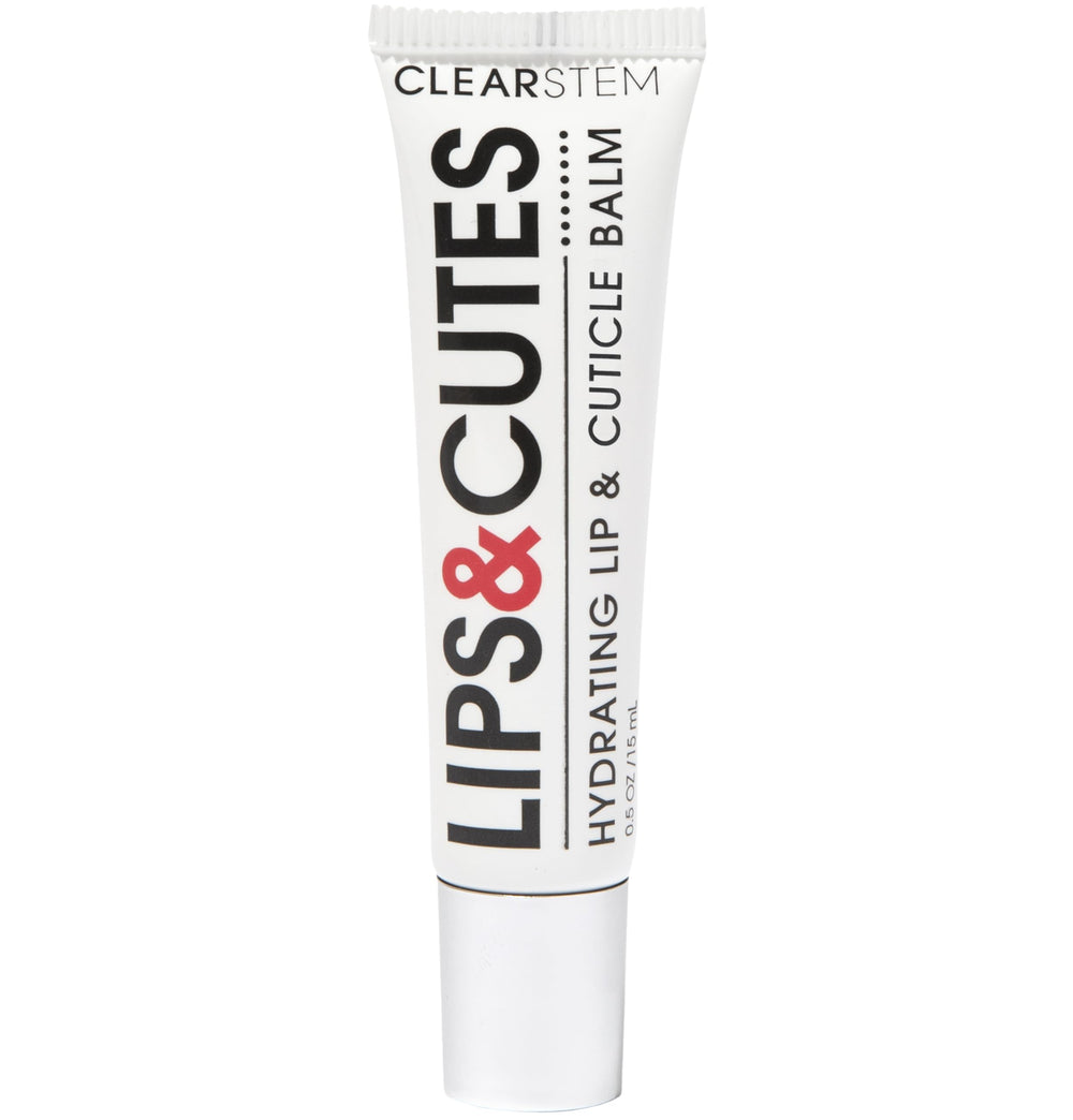 CLEARSTEM LIPS&CUTES lip balm tube provides daily moisture and subtle shine.