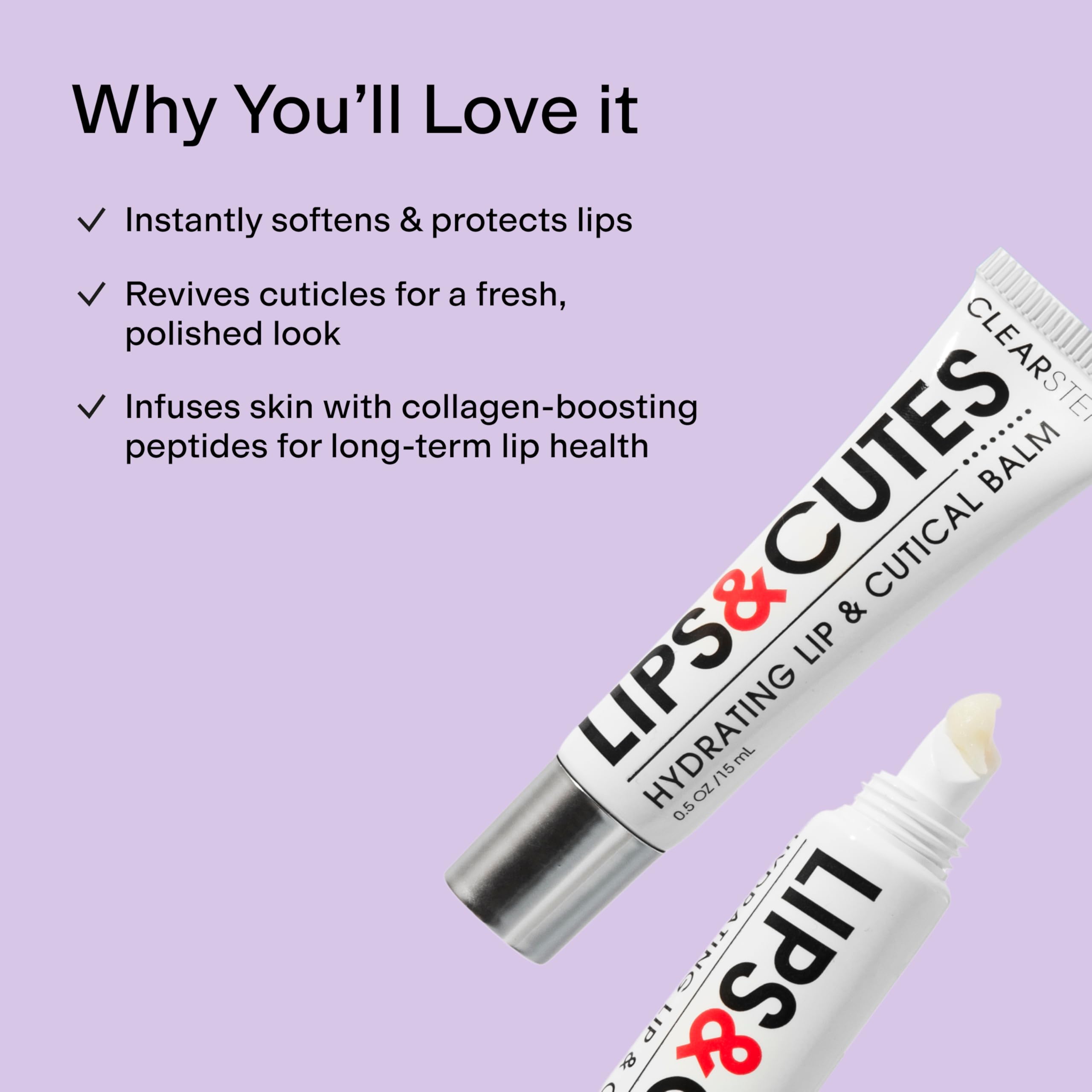 CLEARSTEM LIPS&CUTES clean formula avoids pore-clogging ingredients for hydration.
