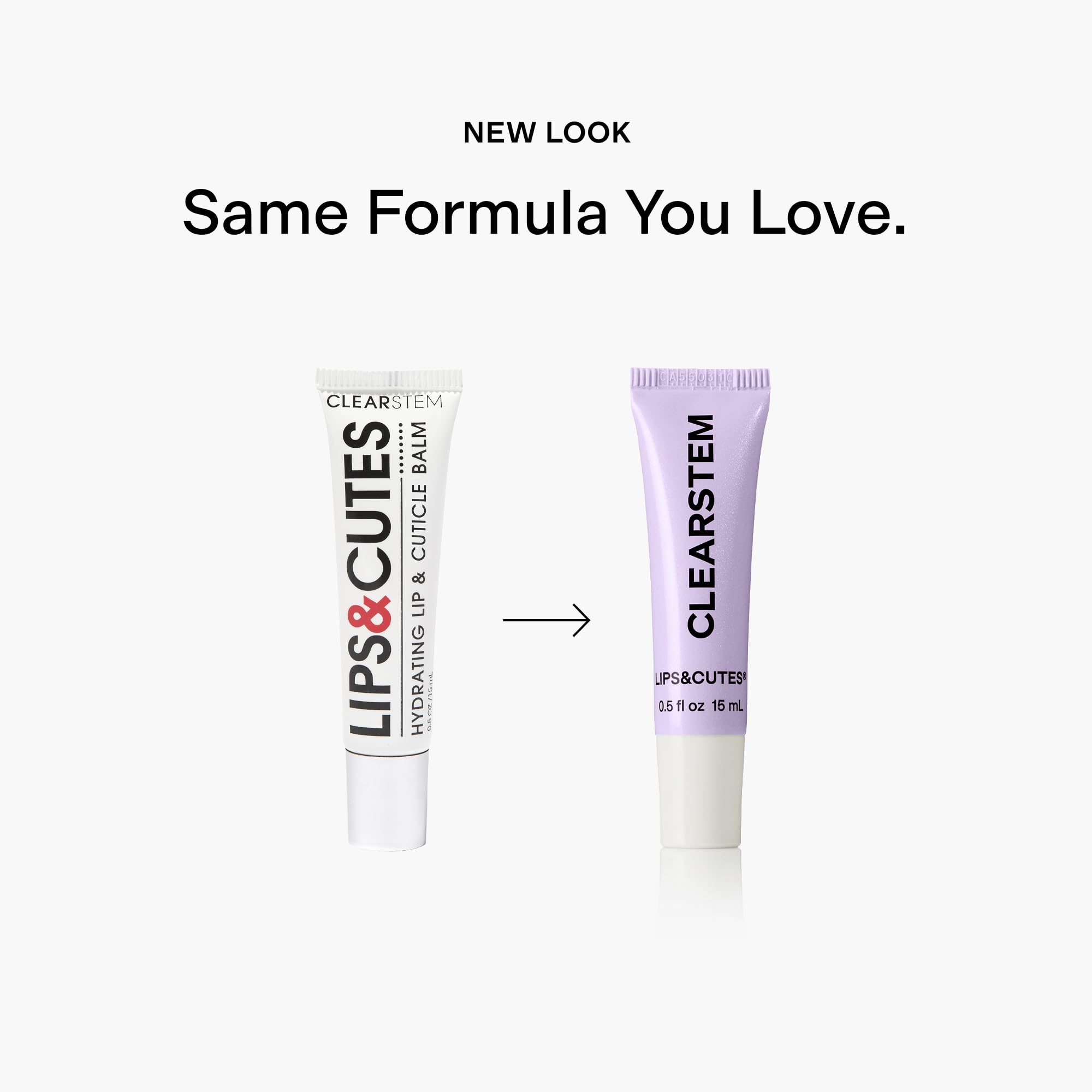 CLEARSTEM LIPS&CUTES lip nourishment with peptides, vitamin E, and green tea.