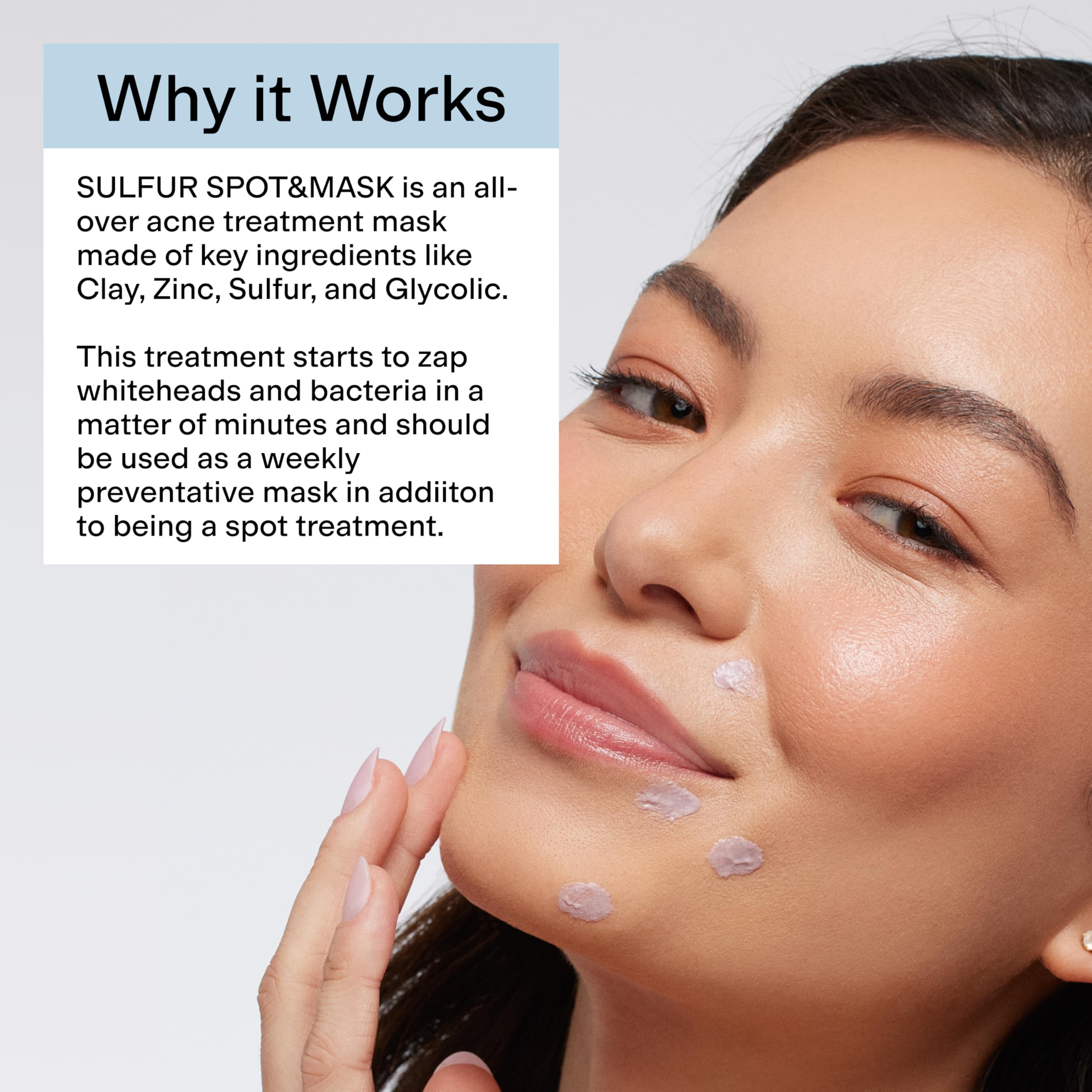CLEARSTEM sulfur-spot-mask packaging-display suggests gift-ready skin ritual.