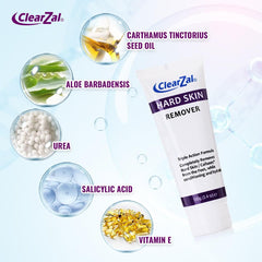 Clearzal Foot Cream application detail, smooth massage texture