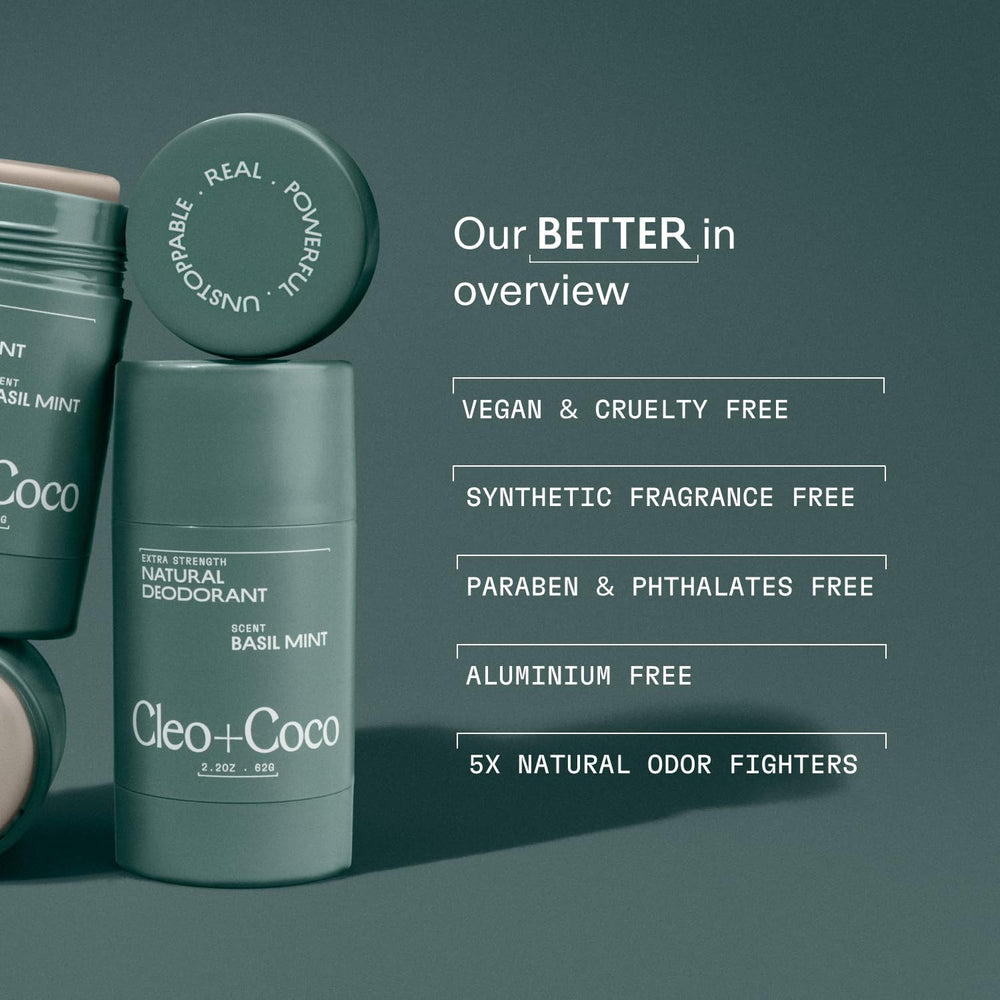 Cleo + Coco 24 hour odor control graphic indicating performance.
