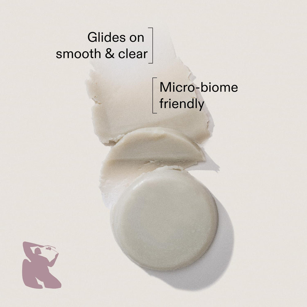 Cleo + Coco Lavender Vanilla balm swirl demonstrates creamy texture for even coverage.