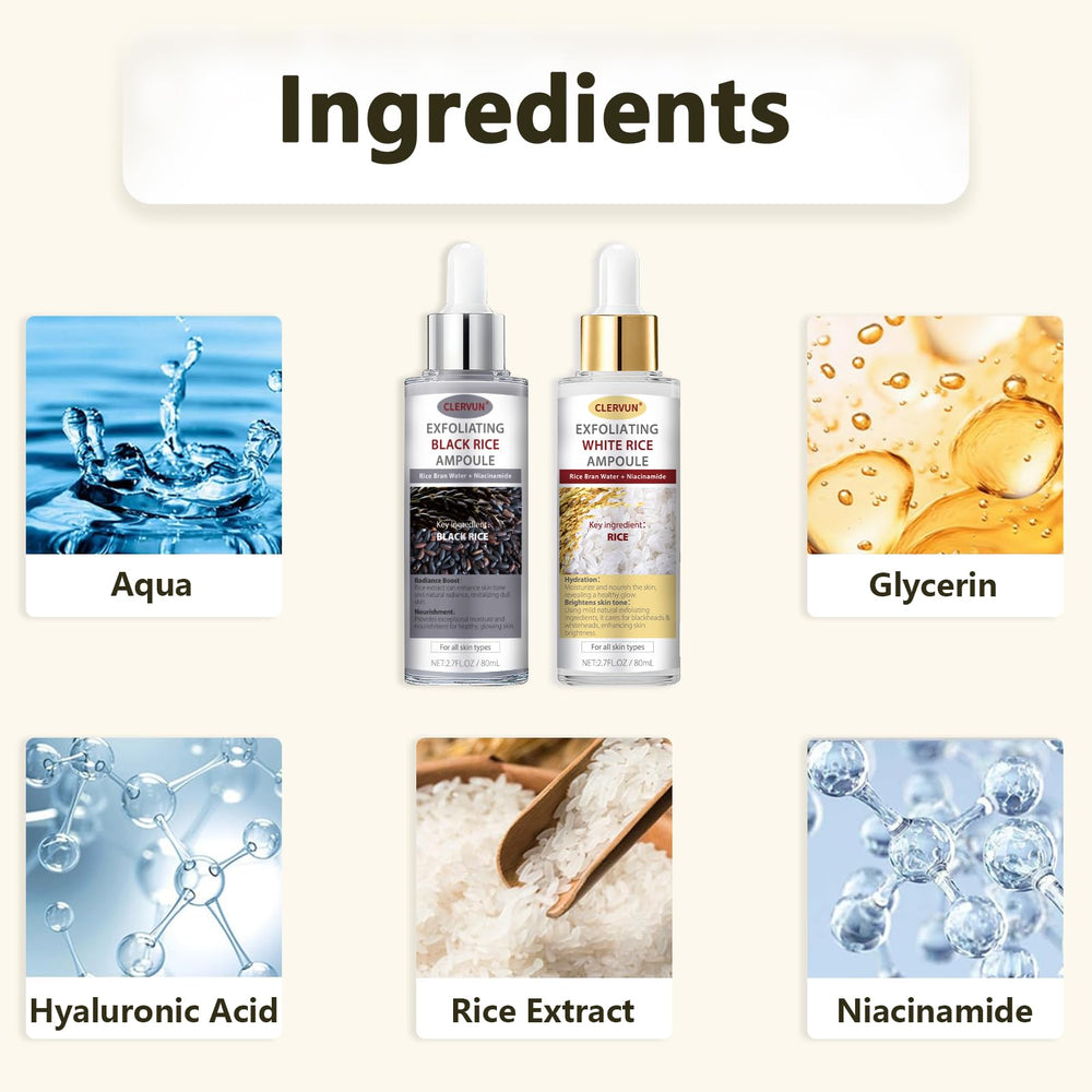 CLERVUN Rice Exfoliant hand-application demonstrates easy layering in skincare routines