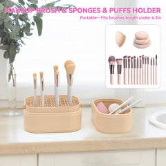 CLESOO makeup brush dryer grid slots promote natural bristle drying