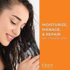 Cleure Hydrating Conditioner clean label closeup highlights gentle, chemical-free formula for sensitive skin.