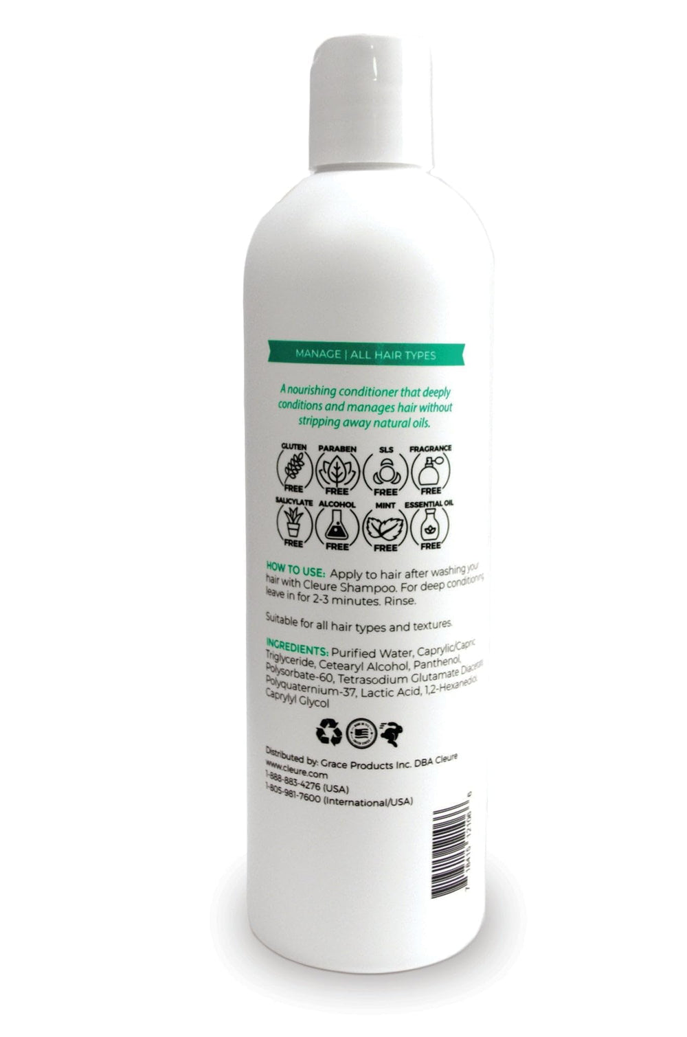Cleure Hydrating Conditioner color-treated-hair demonstrates compatibility with dyed hair.
