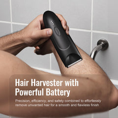 CLEVEB Trimmer in shower demonstrates waterproof usage and convenience