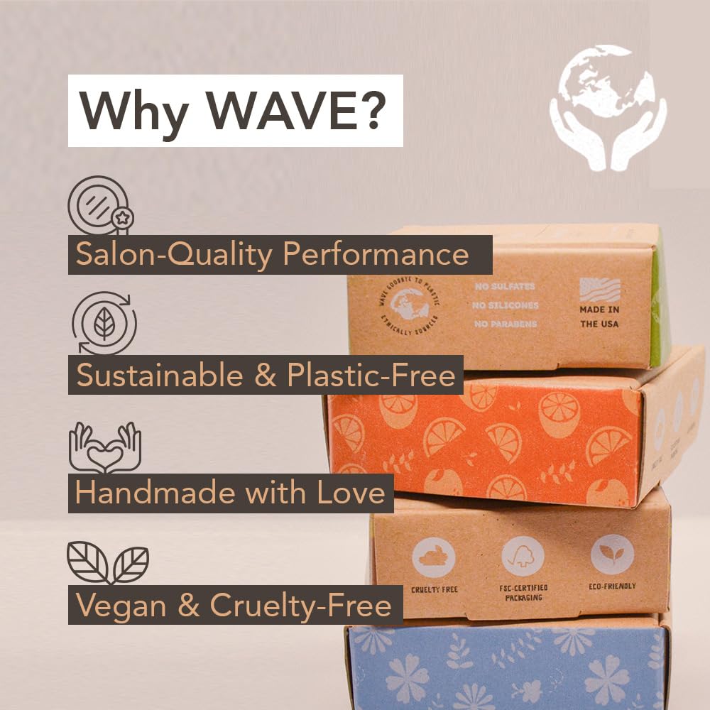 Clever Yoga Wave Argan Oil Shampoo Bar closeup texture shows smooth bar surface.
