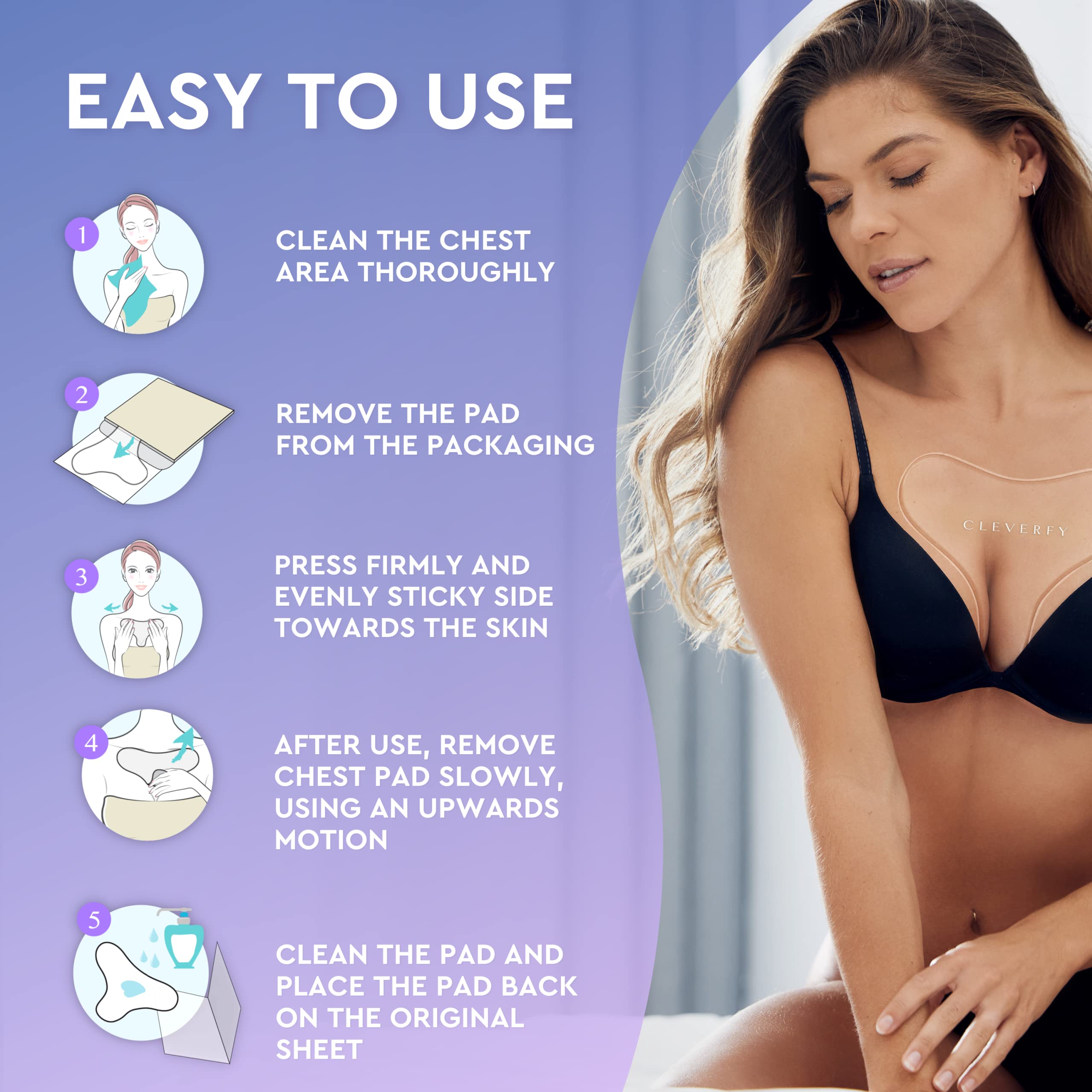 CLEVERFY four pack packaging shows long lasting use up to 15 wears