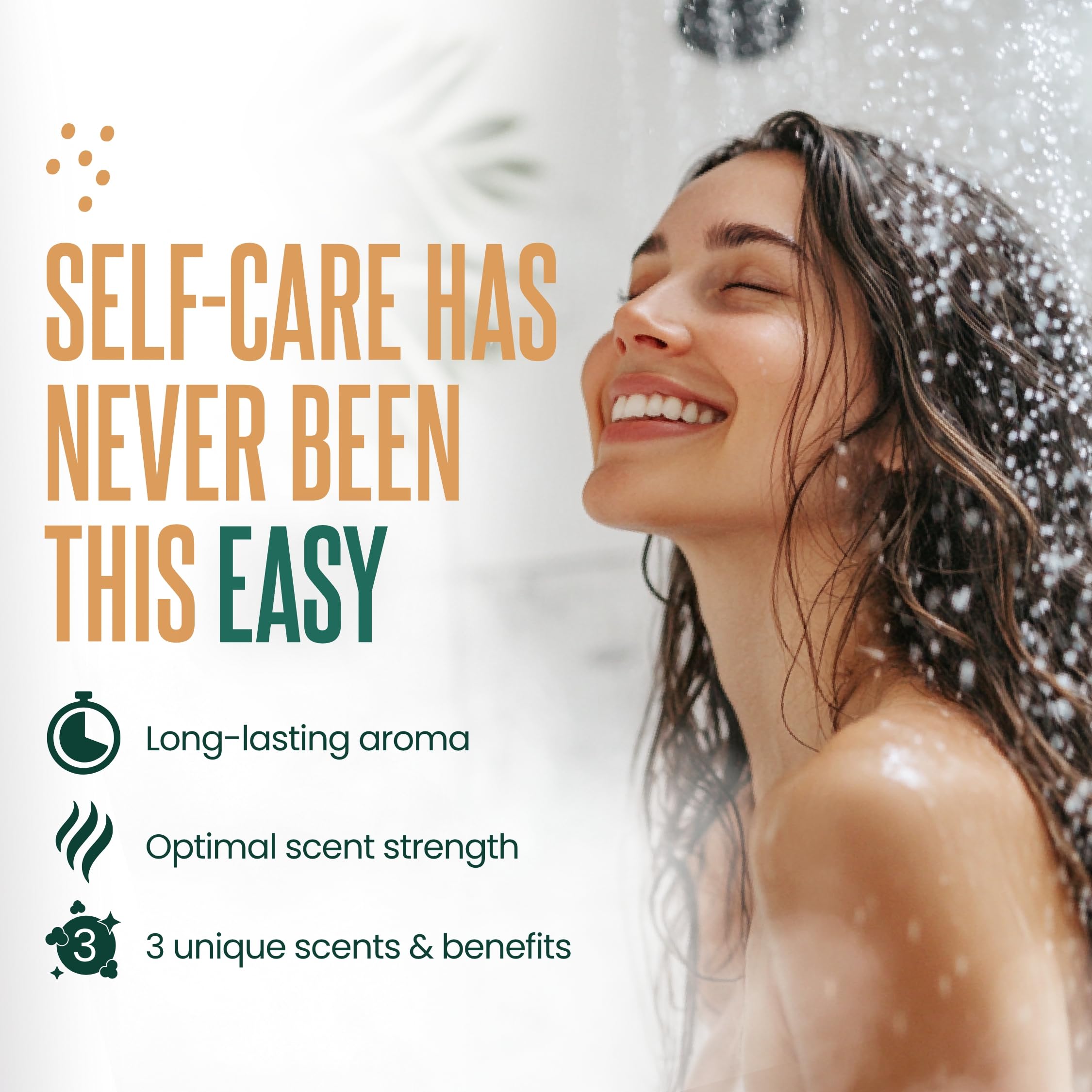 CLEVERFY Citrus Shower Steamers grapefruit scent close-up evokes a crisp, energizing moment.