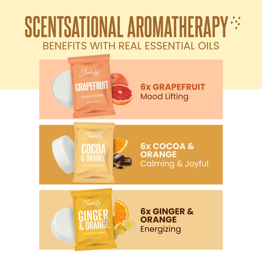 Cleverfy Energy-Boost Ginger-Orange balances spicy citrus for focus and mood