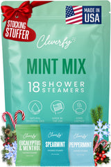 Cleverfy Eucalyptus Shower Steamer Pack ready for a soothing home spa session.