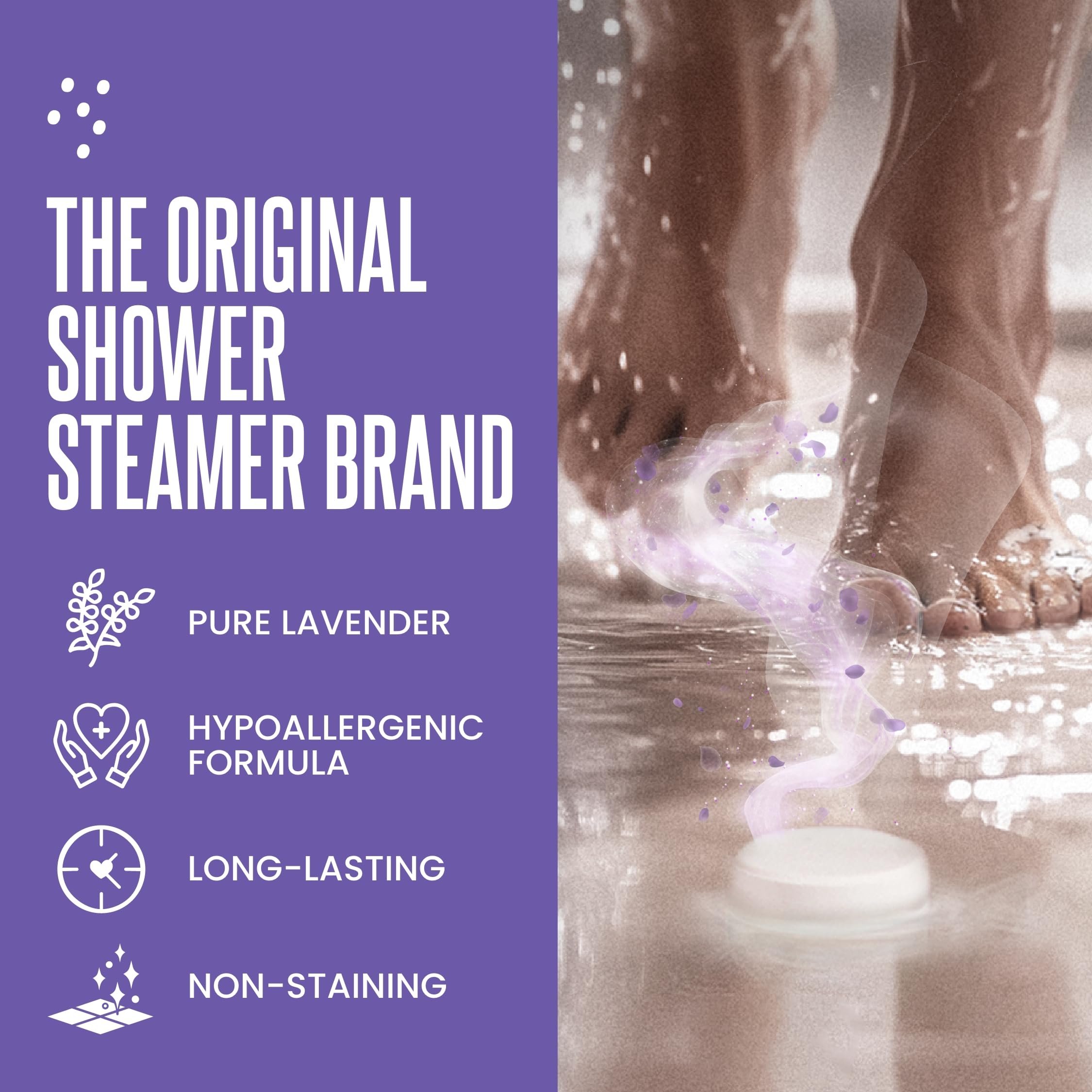 Gift-pack of Cleverfy Lavender Shower Steamer ideal for thoughtful relaxation gifts