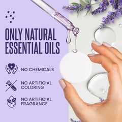 Cleverfy Lavender Shower Steamer in shower scene illustrating daily relaxation ritual