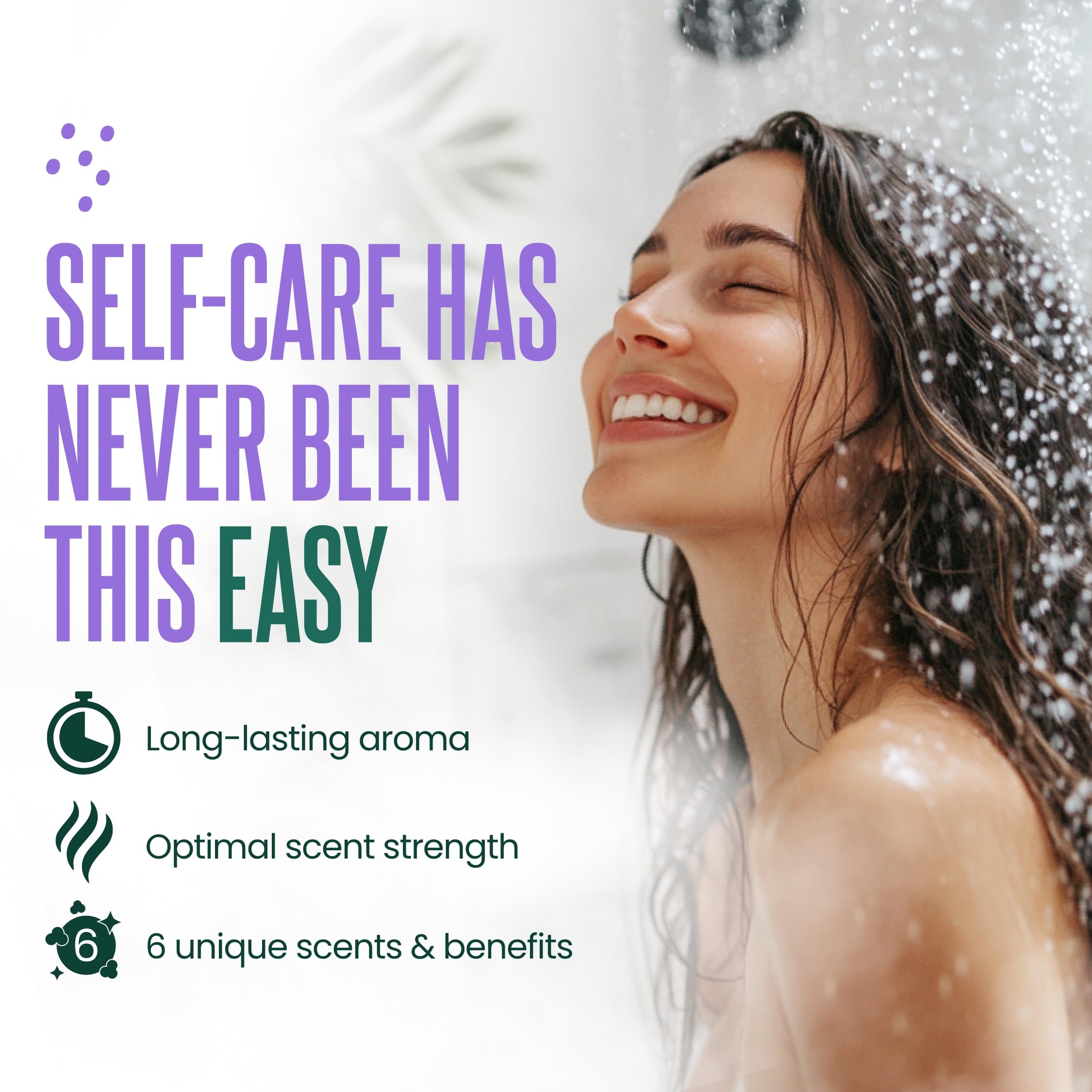 Cleverfy shower steamer grapefruit pod with zesty citrus aroma for energy.