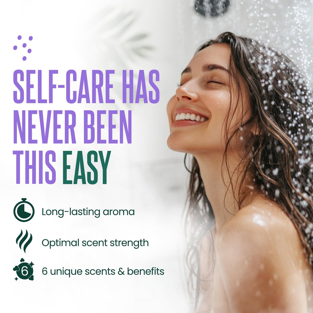 Cleverfy shower steamer grapefruit pod with zesty citrus aroma for energy.