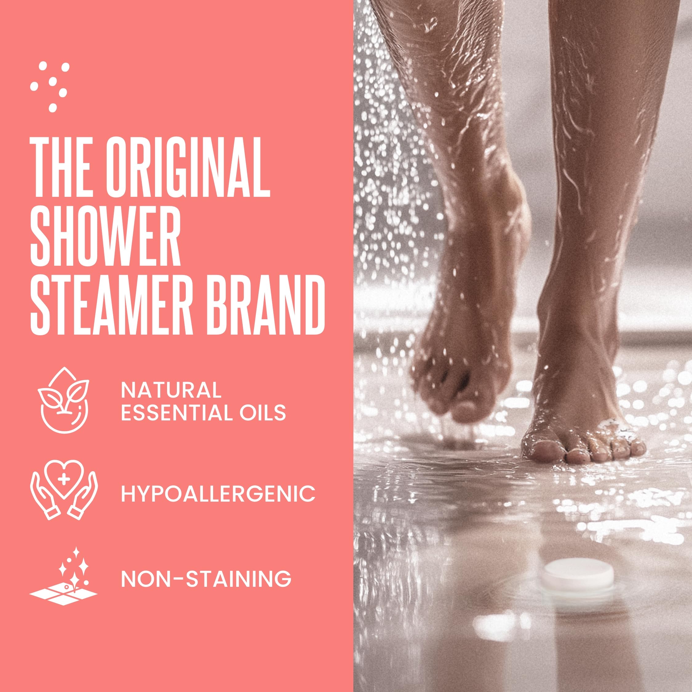 CLEVERFY shower steamer pomegranate and rose for luxurious ritual