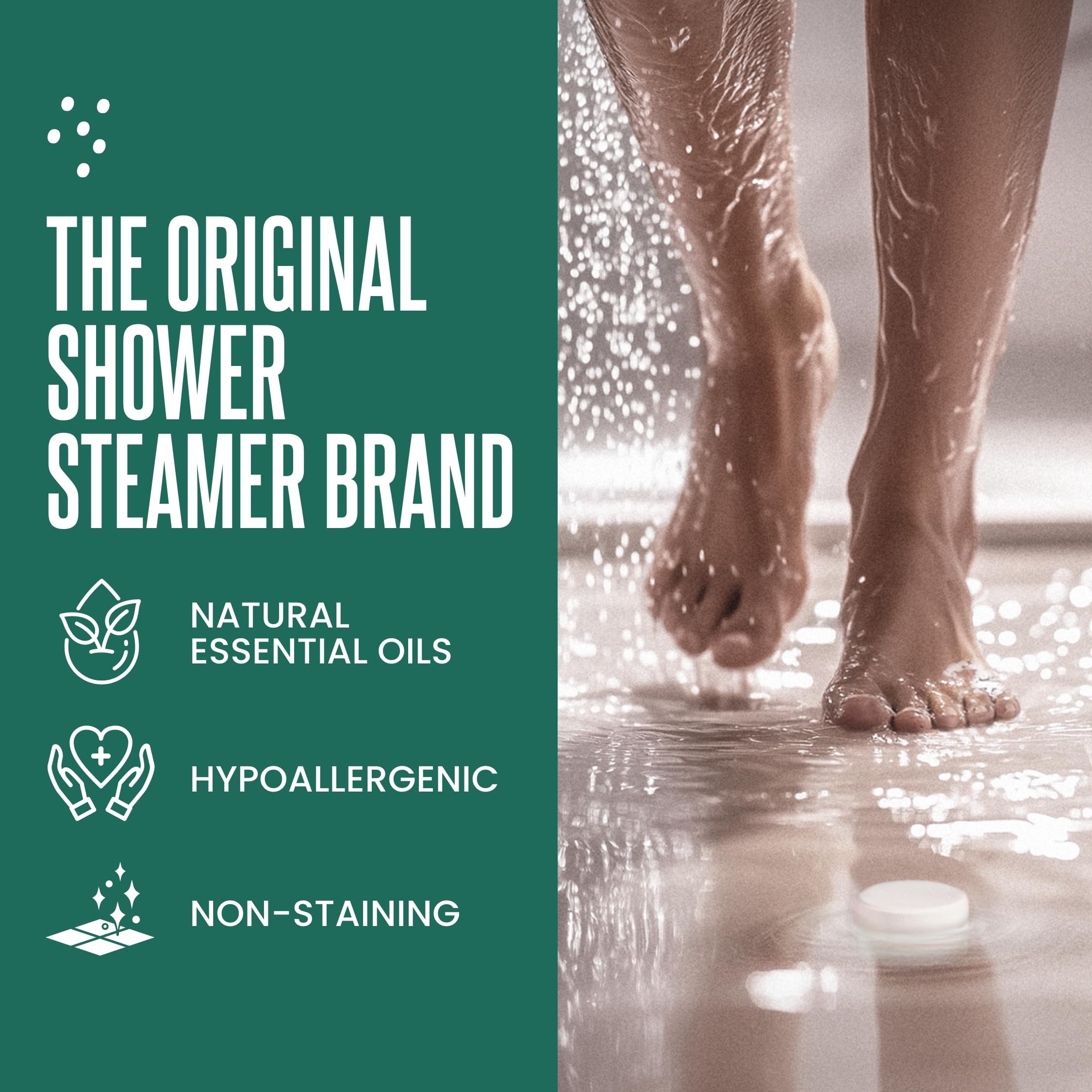 CLEVERFY shower steamer tablets close-up highlighting strong scent