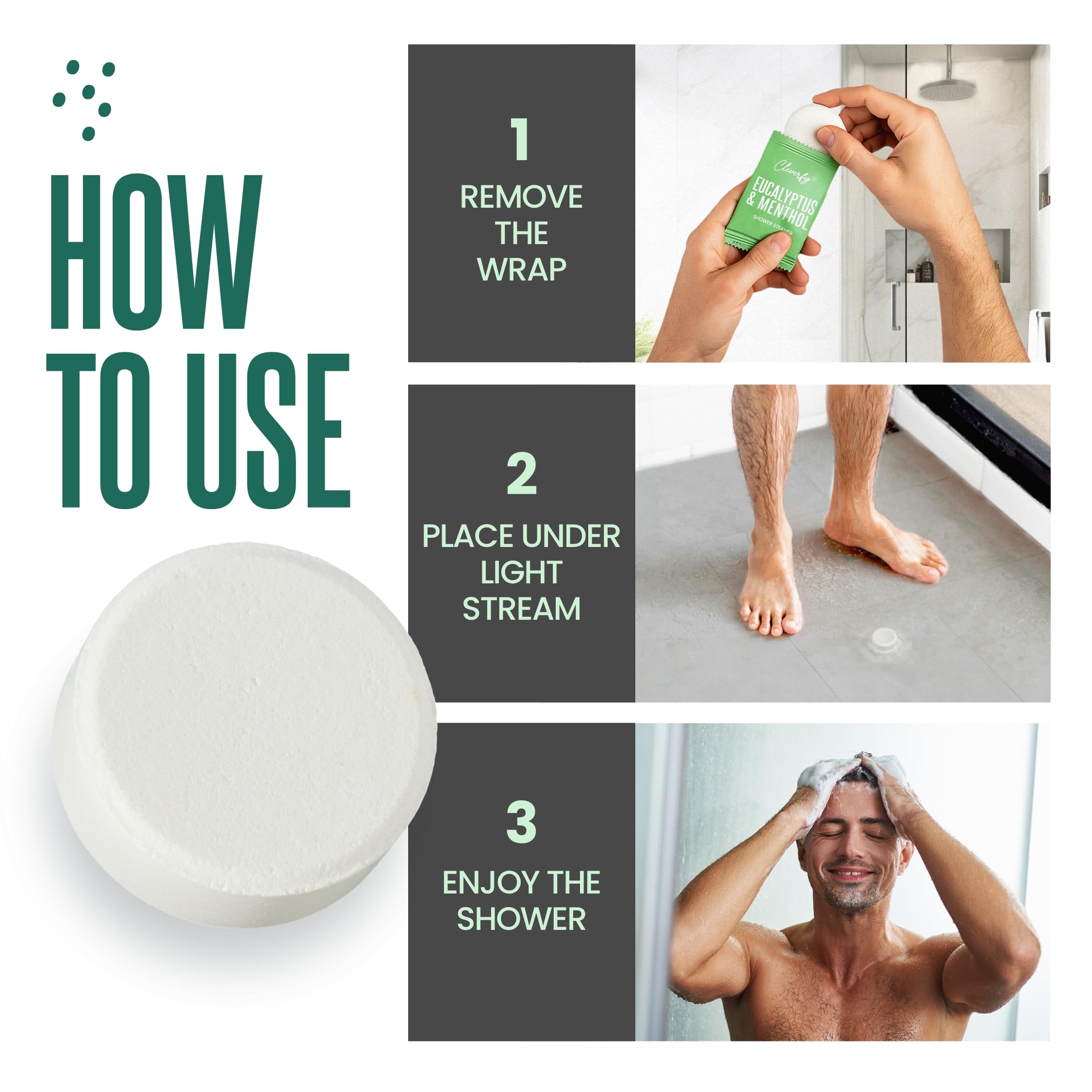 Cleverfy tabletas ducha lavanda favorecen un momento de calma.