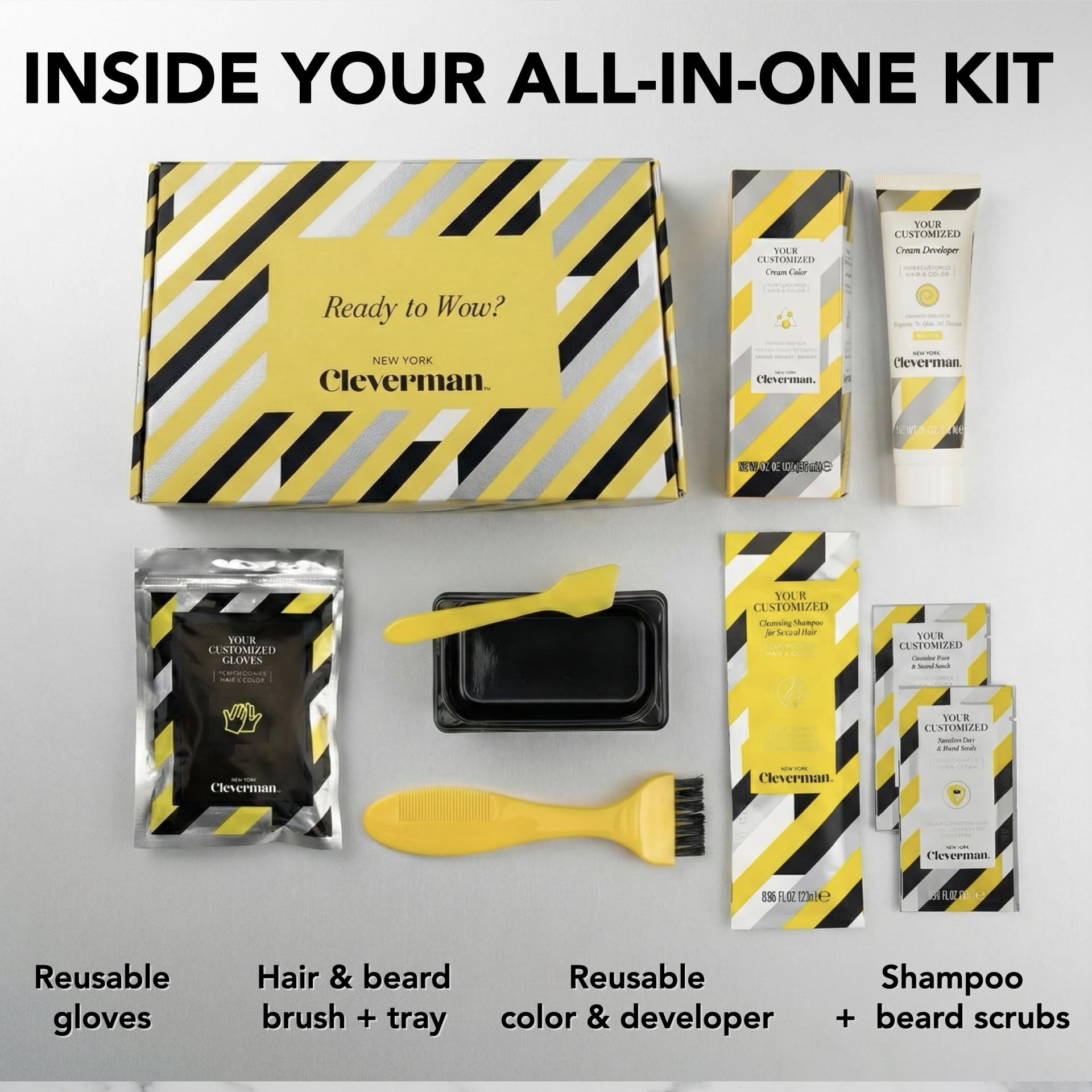 CLEVERMAN color applicator ensures even distribution during the 4-step process