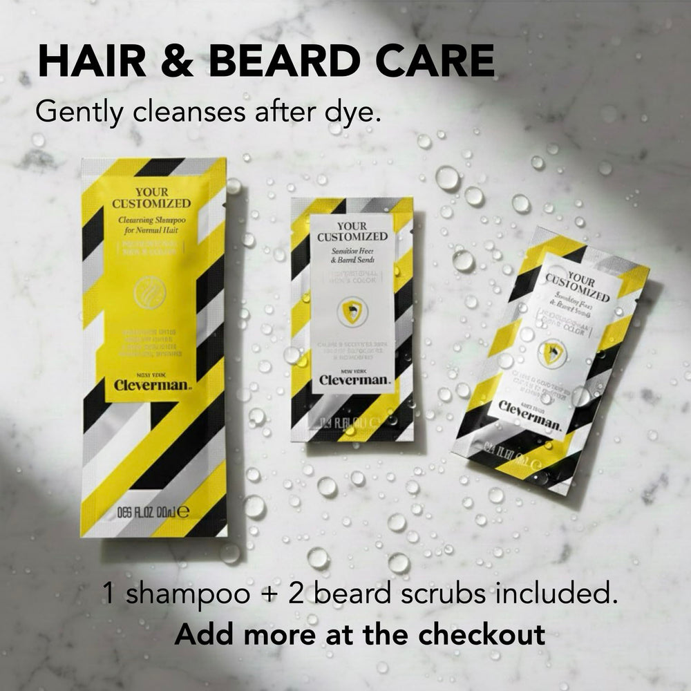 Cleverman Medium Blond packaging and shade options displayed