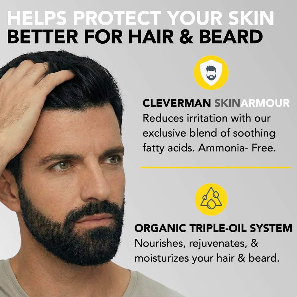 CLEVERMAN post-color cleanser helps gentle residue removal