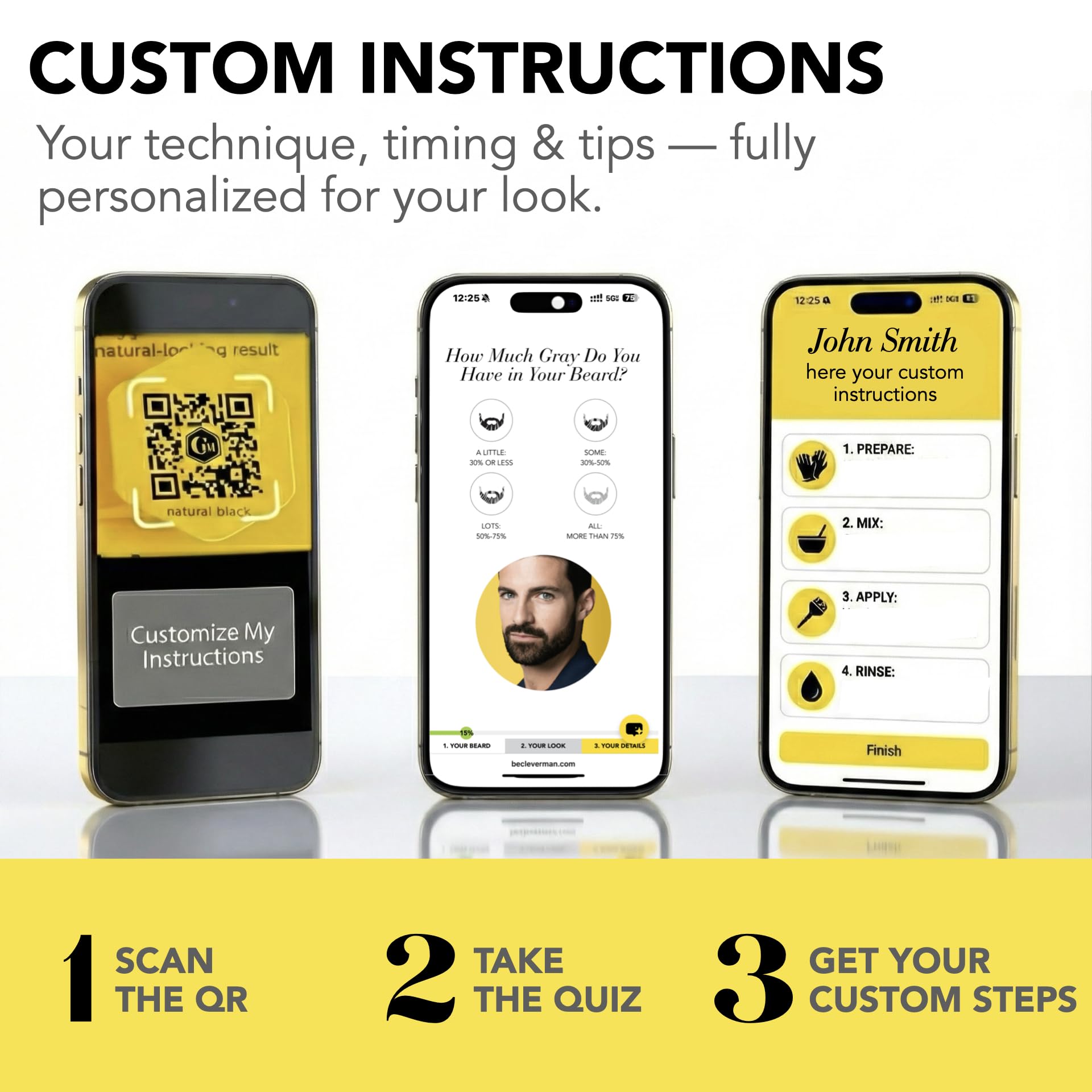 Cleverman qrc-technology-tips card offers personalized timing for best-looking results.