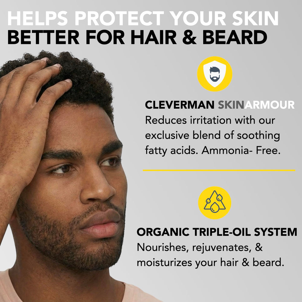 Cleverman vegan ammonia-free dye highlights gentle color