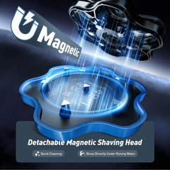 Clforczh head shaver ipx6-waterproof enables comfortable wet or dry shaving.