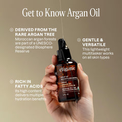 Cliganic Argan Oil for beard, softening fibers and reducing itch.