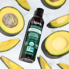 Cliganic Avocado Oil pour easy daily use with subtle aroma