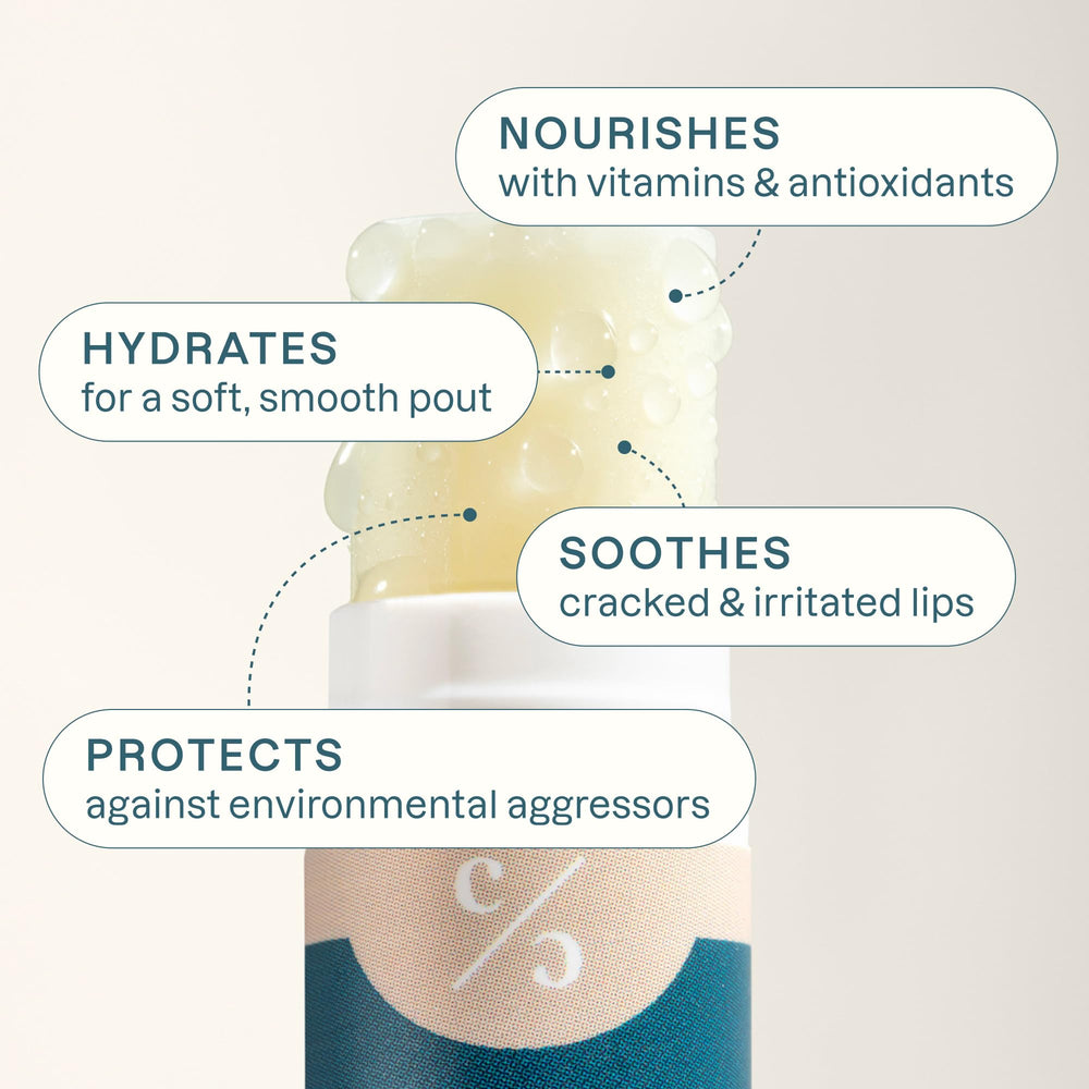 Cliganic lip balm Beeswax with a natural nourishment focus and protective feel.
