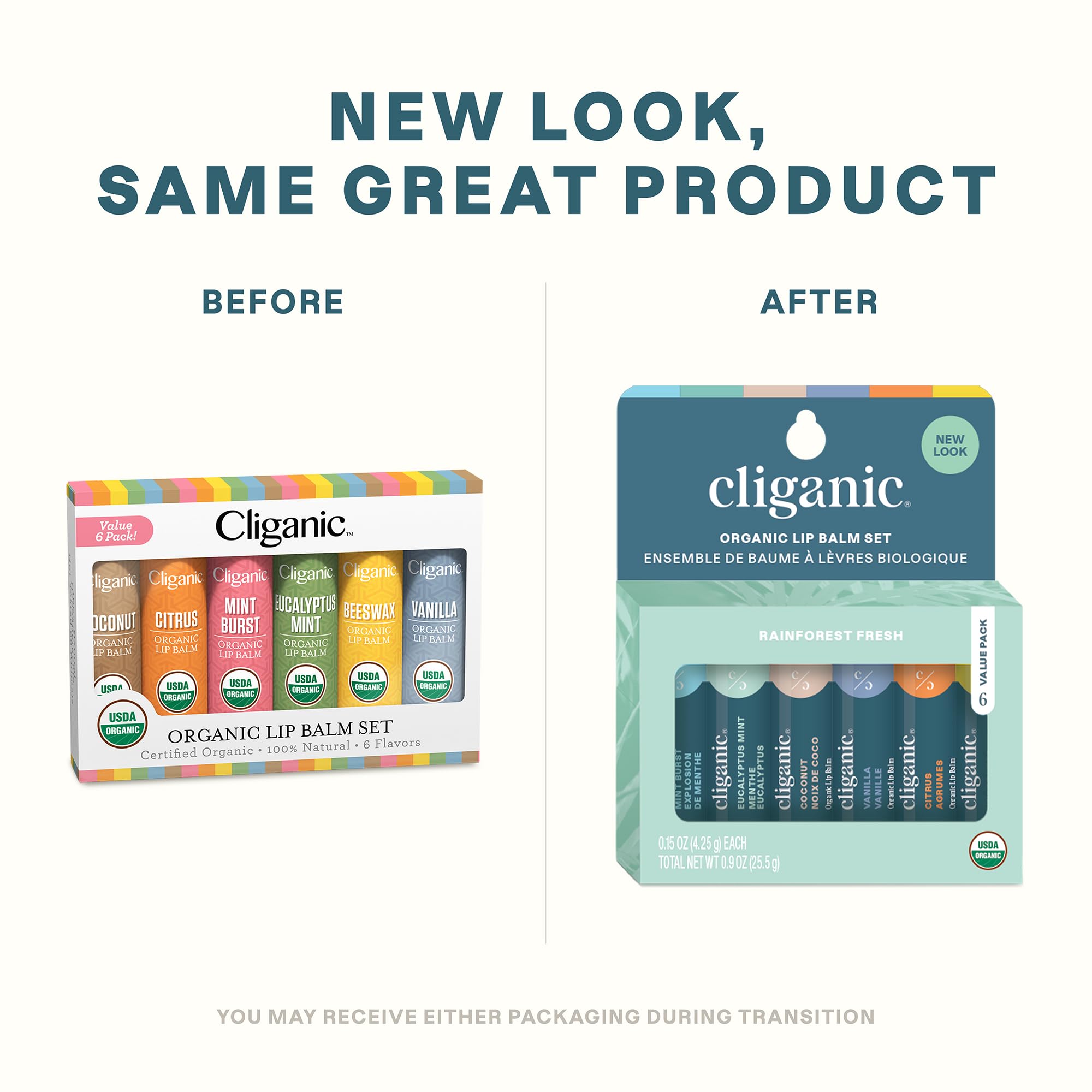 Cliganic lip balm citrus tube providing gentle nourishment