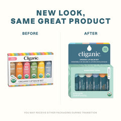 Cliganic lip balm citrus tube providing gentle nourishment
