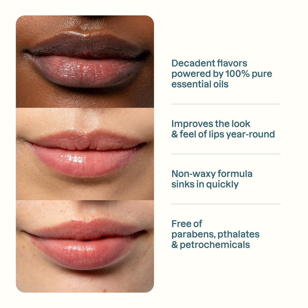 Cliganic lip balm coconut tube for smooth, natural lips