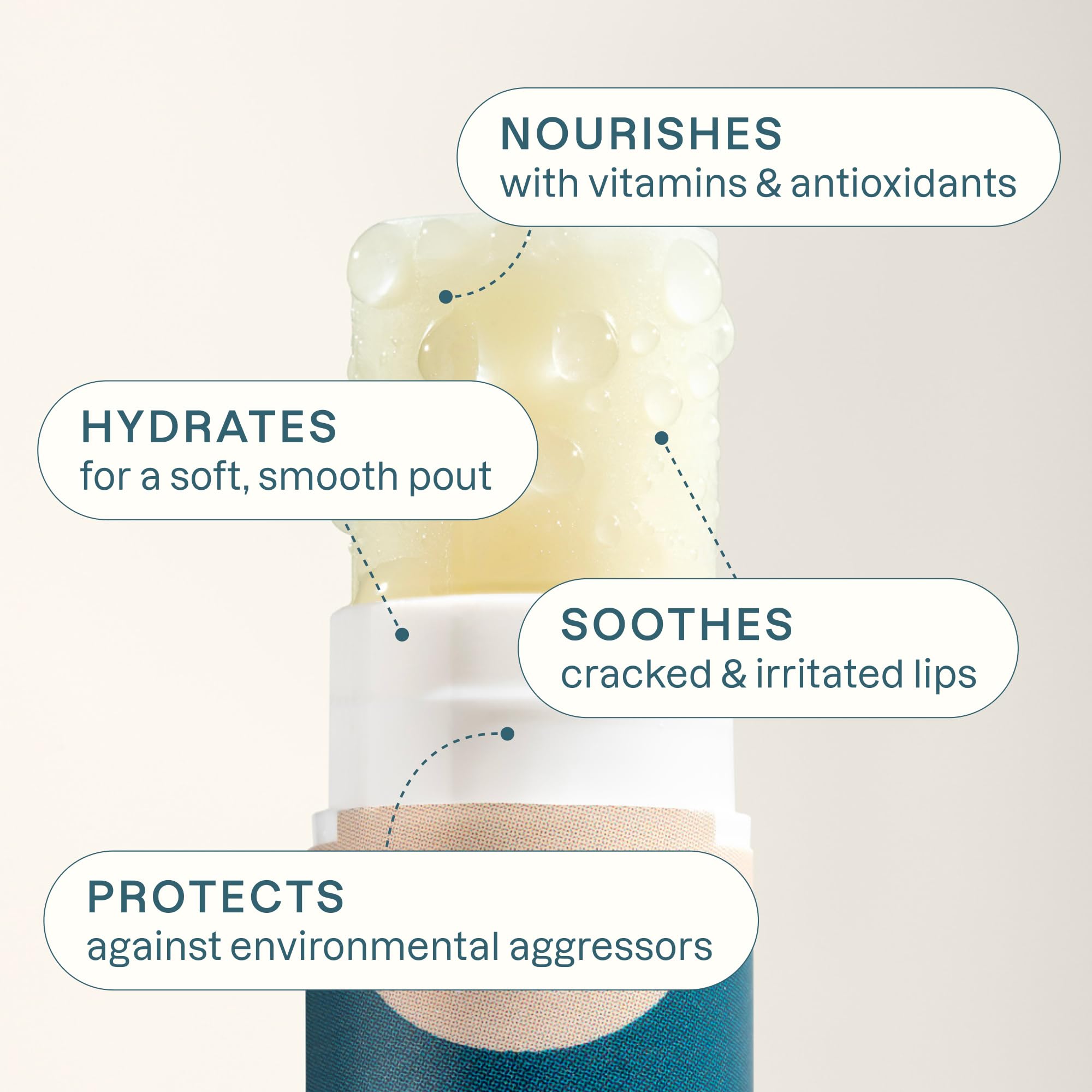 Cliganic lip balm eucalyptus mint tube for refreshing lips